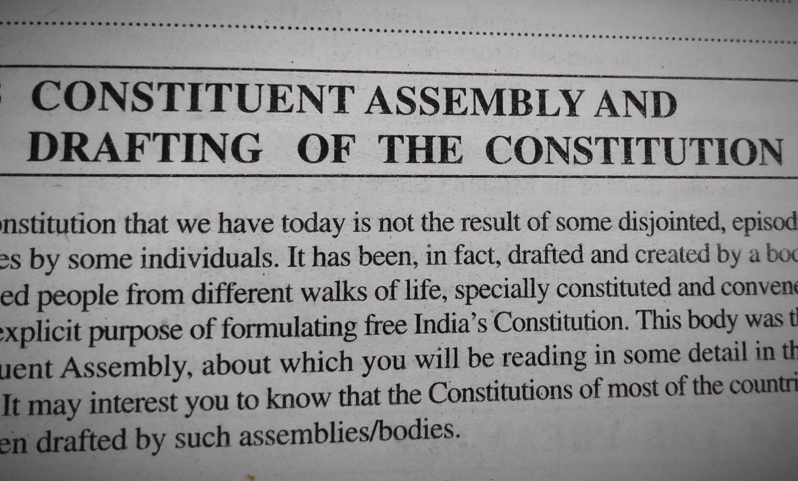 The Constituent assembly