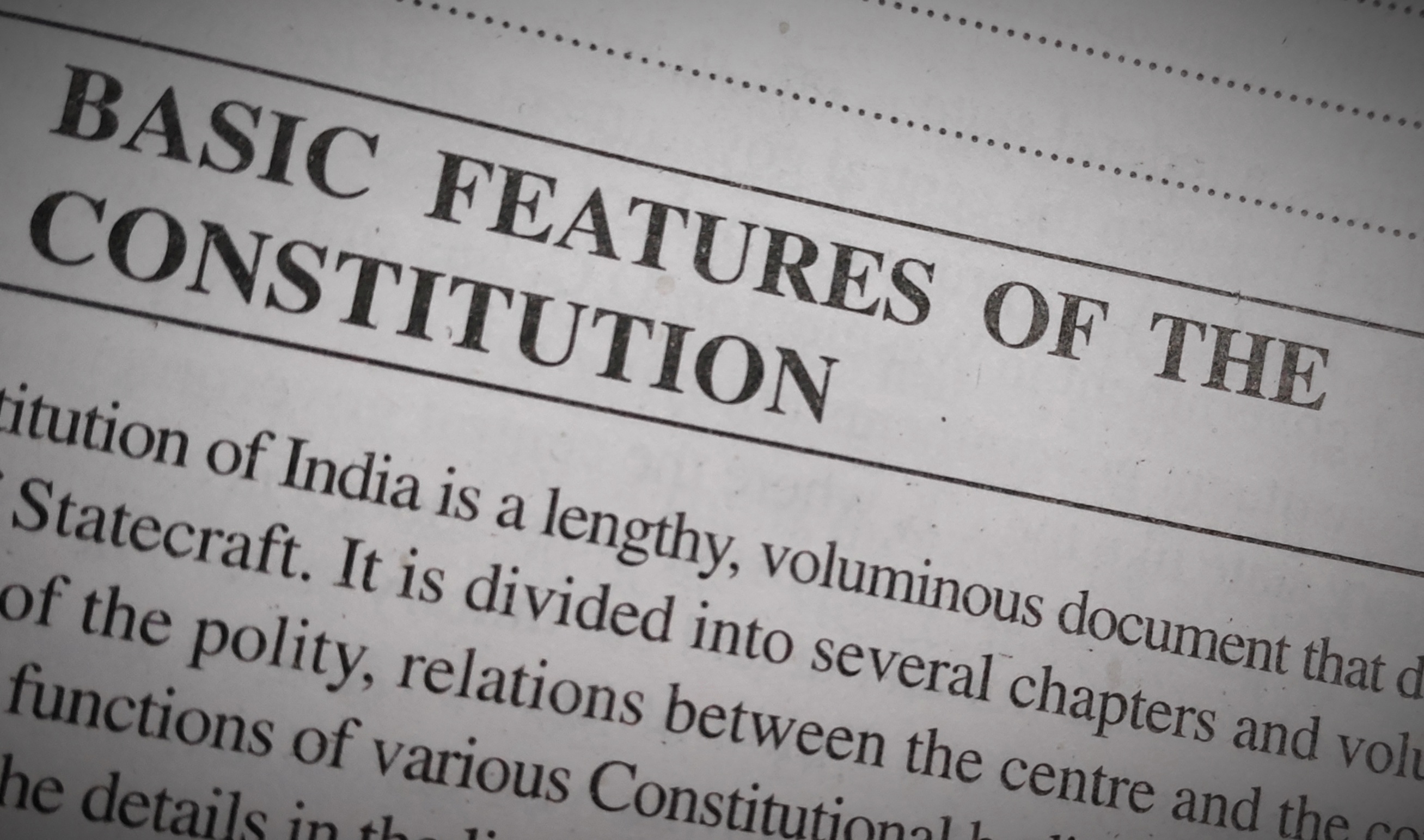 basic feature of indian constitution