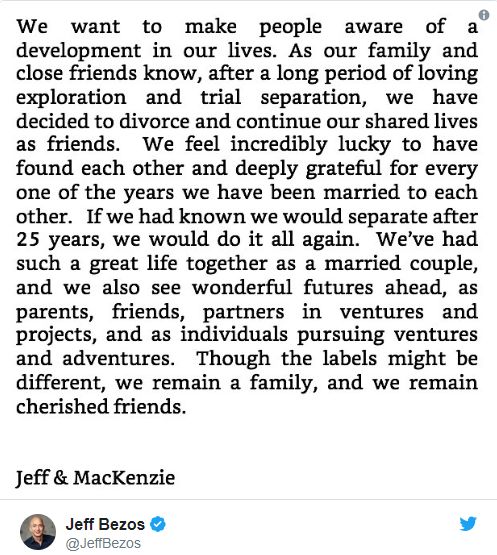 Jeff Bezos divorce